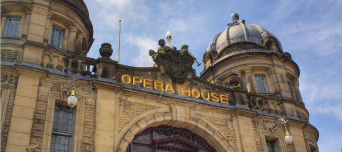 Picture showing the facade at Buxton Opera House